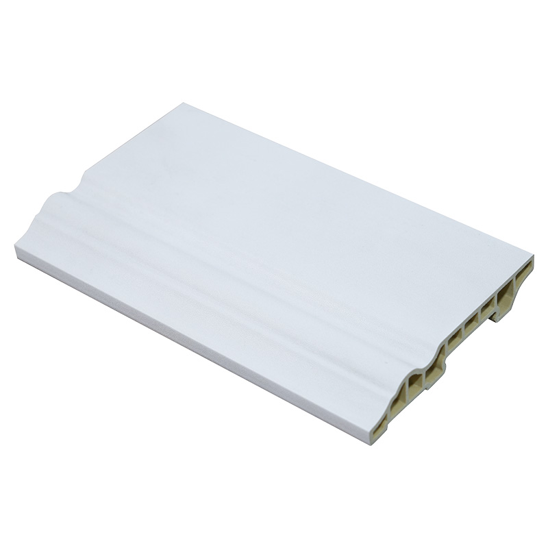 80 mm Wood Grain WPC-gulvlister med PVC-komposittbase